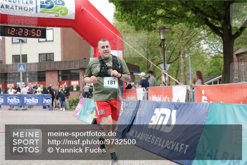 10.05.2026 - 8. Wedeler Halbmarathon Yannick Fuchs http://msf.ph/oto/9732500 10.05.2026 12:23:48 Ziel 181, 449 meine-sportfotos.de
