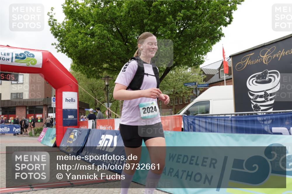 10.05.2026 - 8. Wedeler Halbmarathon Yannick Fuchs http://msf.ph/oto/9732661 10.05.2026 12:25:03 Ziel 2024 meine-sportfotos.de