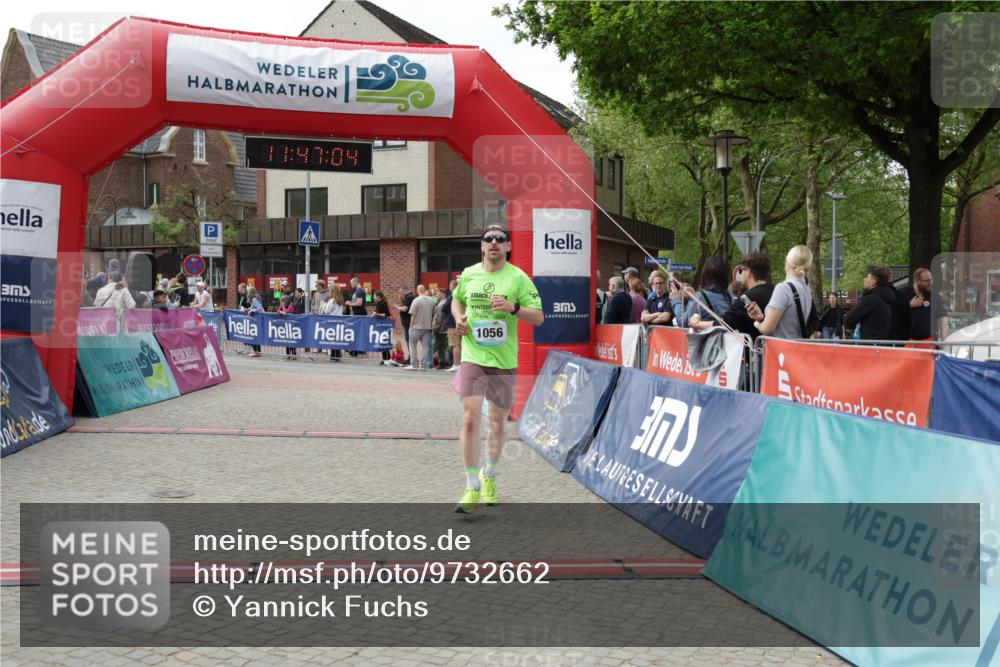 10.05.2026 - 8. Wedeler Halbmarathon Yannick Fuchs http://msf.ph/oto/9732662 10.05.2026 11:47:02 Ziel 761, 1056 meine-sportfotos.de