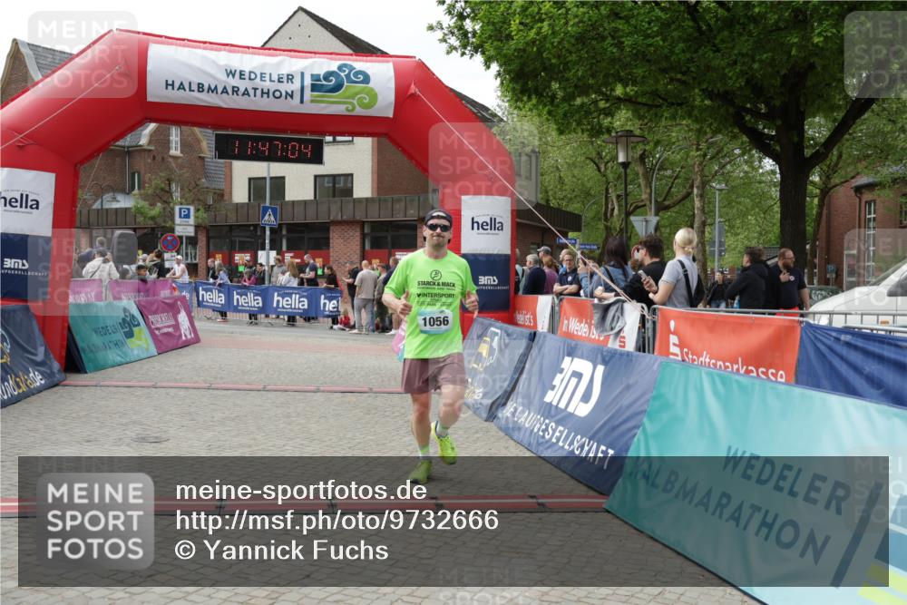 10.05.2026 - 8. Wedeler Halbmarathon Yannick Fuchs http://msf.ph/oto/9732666 10.05.2026 11:47:03 Ziel 761, 1056 meine-sportfotos.de