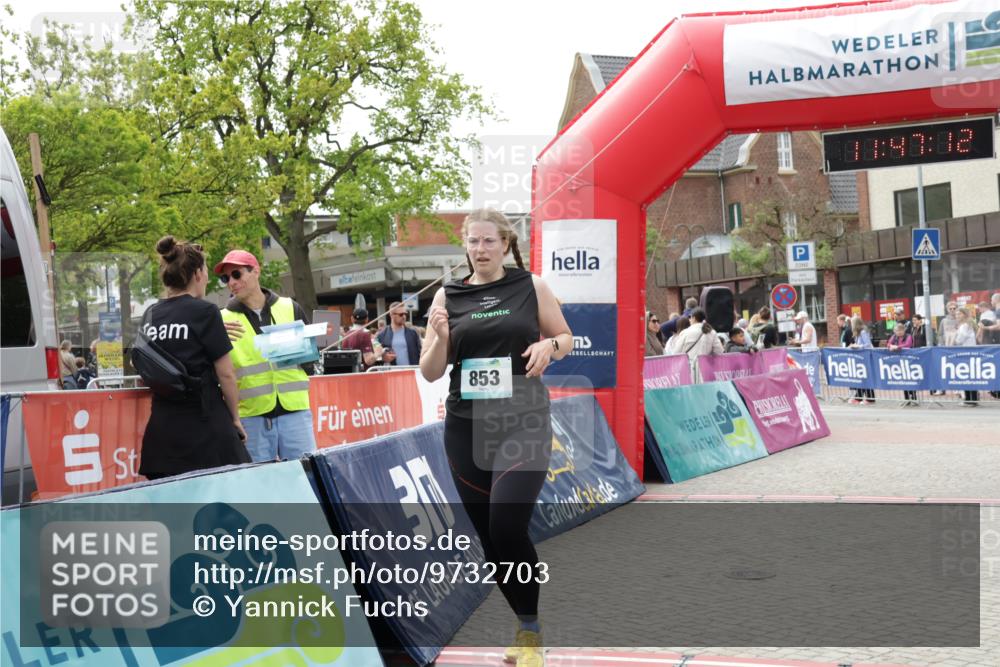 10.05.2026 - 8. Wedeler Halbmarathon Yannick Fuchs http://msf.ph/oto/9732703 10.05.2026 11:47:10 Ziel 853, 966 meine-sportfotos.de