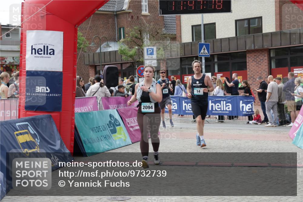 10.05.2026 - 8. Wedeler Halbmarathon Yannick Fuchs http://msf.ph/oto/9732739 10.05.2026 11:47:16 Ziel 14, 332, 2094 meine-sportfotos.de