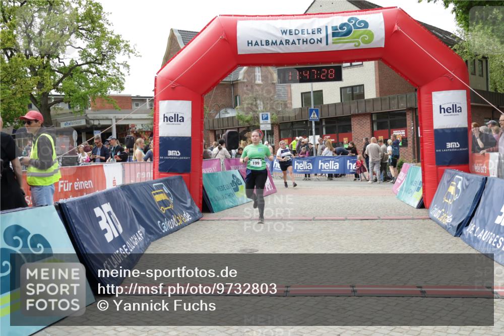 10.05.2026 - 8. Wedeler Halbmarathon Yannick Fuchs http://msf.ph/oto/9732803 10.05.2026 11:47:26 Ziel 160, 199 meine-sportfotos.de