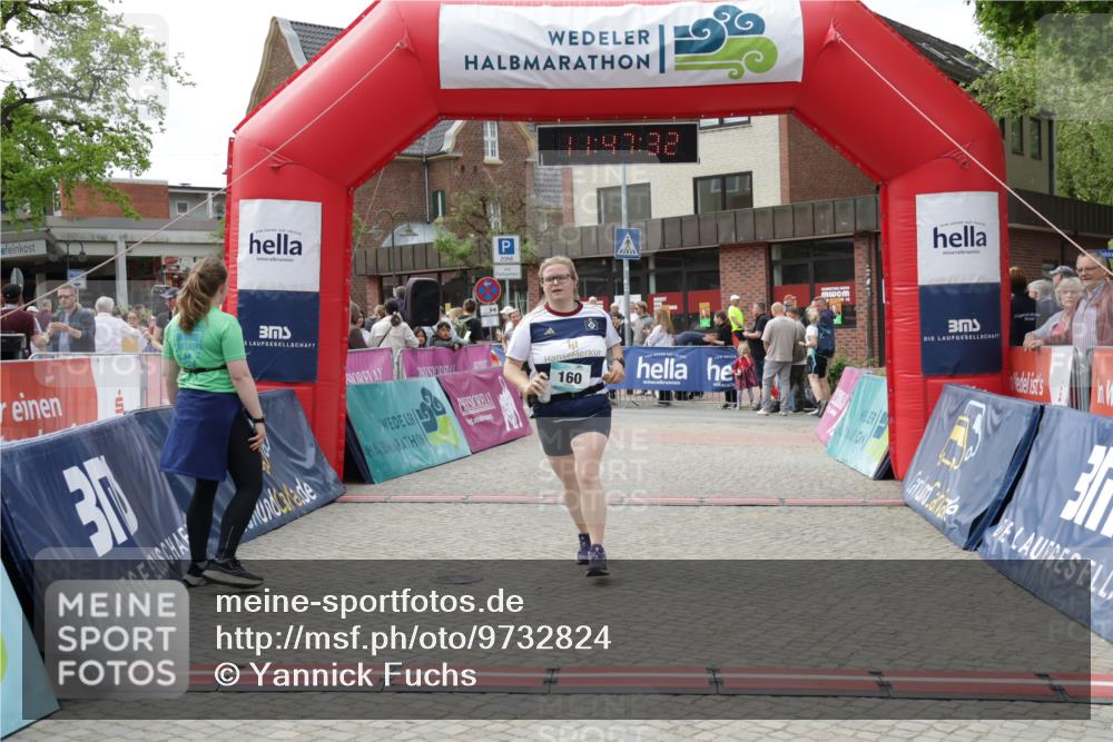 10.05.2026 - 8. Wedeler Halbmarathon Yannick Fuchs http://msf.ph/oto/9732824 10.05.2026 11:47:30 Ziel 160, 199, 826 meine-sportfotos.de