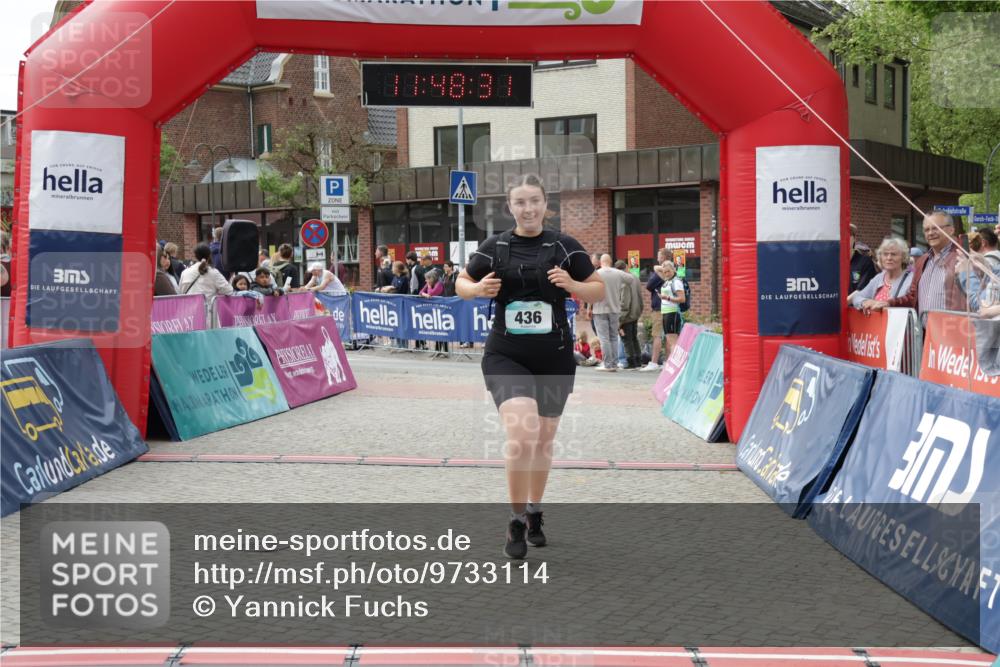10.05.2026 - 8. Wedeler Halbmarathon Yannick Fuchs http://msf.ph/oto/9733114 10.05.2026 11:48:29 Ziel 436 meine-sportfotos.de