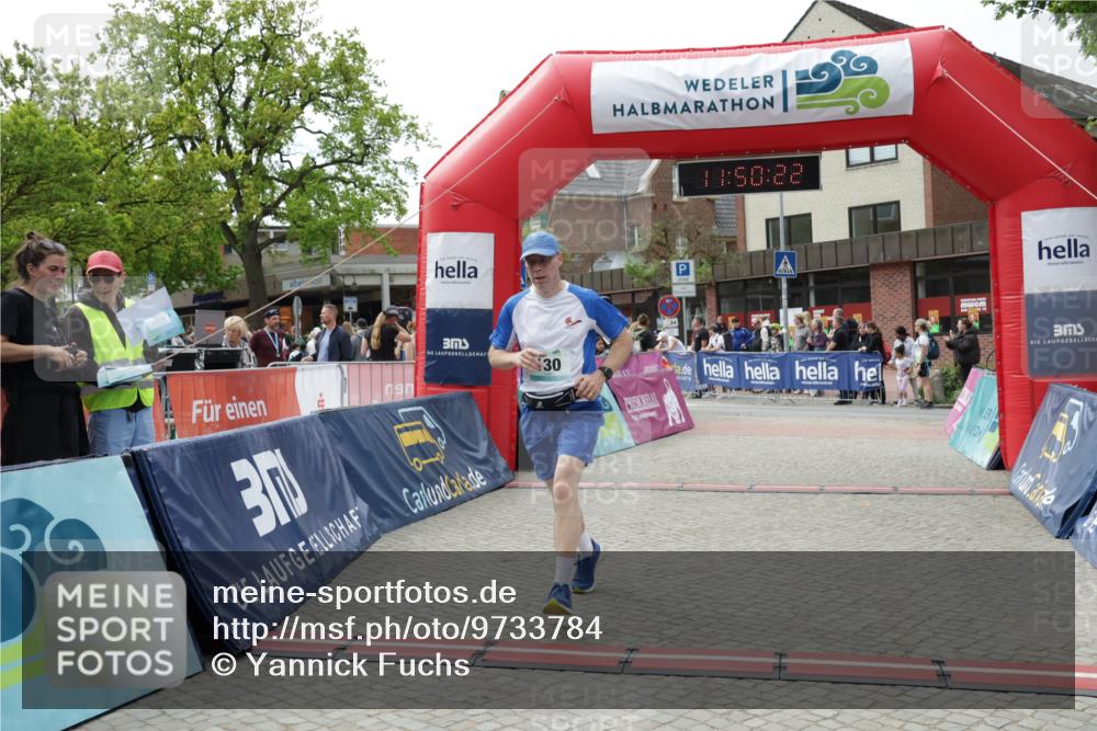 10.05.2026 - 8. Wedeler Halbmarathon Yannick Fuchs http://msf.ph/oto/9733784 10.05.2026 11:50:20 Ziel 130, 151 meine-sportfotos.de