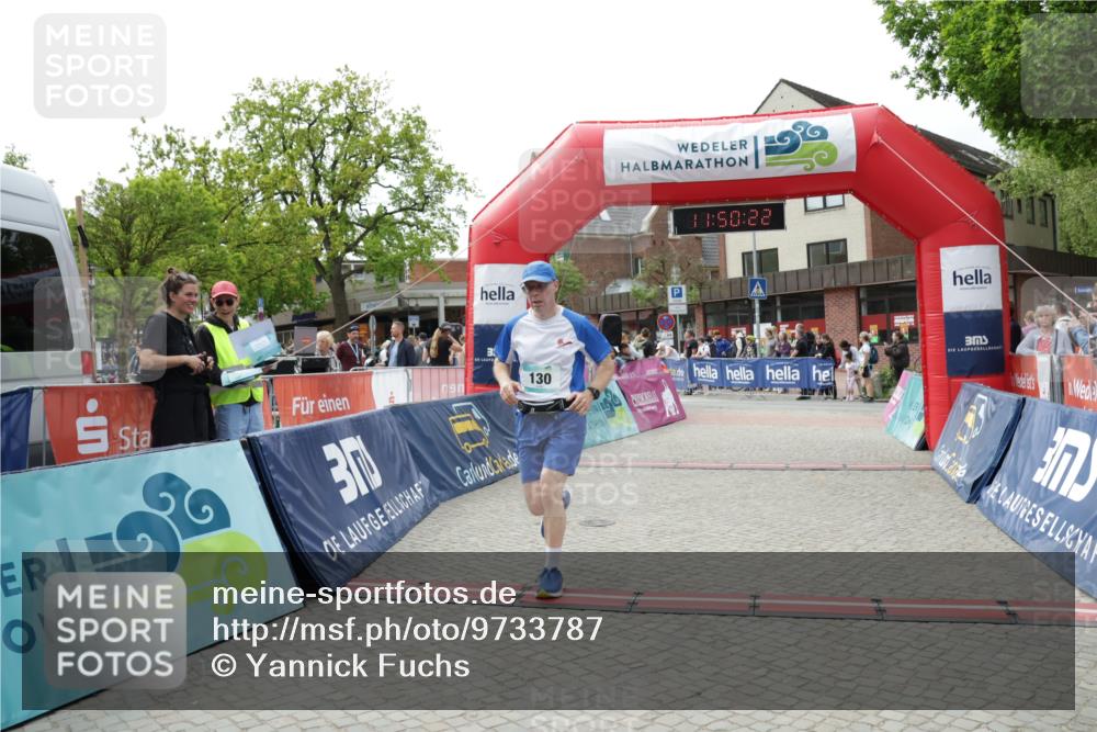 10.05.2026 - 8. Wedeler Halbmarathon Yannick Fuchs http://msf.ph/oto/9733787 10.05.2026 11:50:20 Ziel 130, 151 meine-sportfotos.de