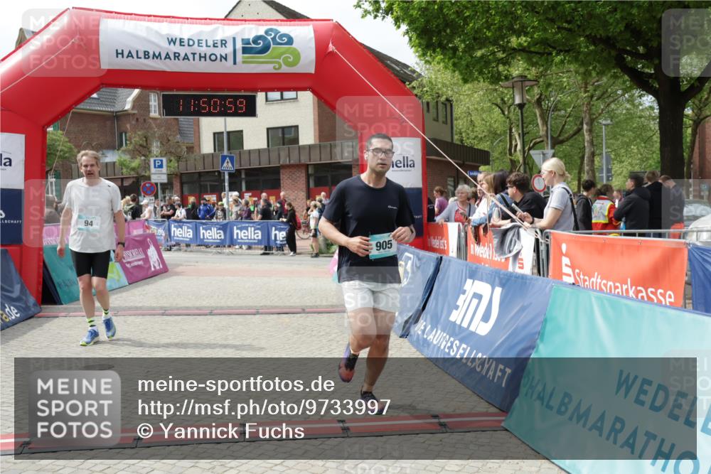 10.05.2026 - 8. Wedeler Halbmarathon Yannick Fuchs http://msf.ph/oto/9733997 10.05.2026 11:50:58 Ziel 94, 905 meine-sportfotos.de
