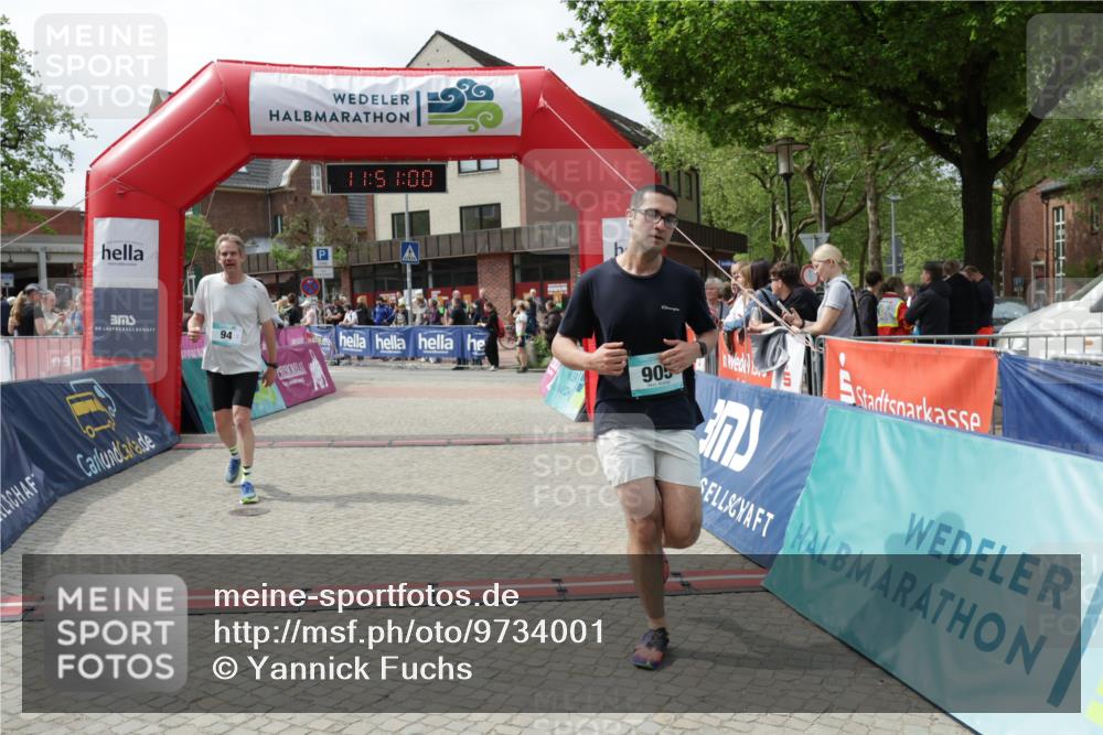 10.05.2026 - 8. Wedeler Halbmarathon Yannick Fuchs http://msf.ph/oto/9734001 10.05.2026 11:50:58 Ziel 94, 905 meine-sportfotos.de