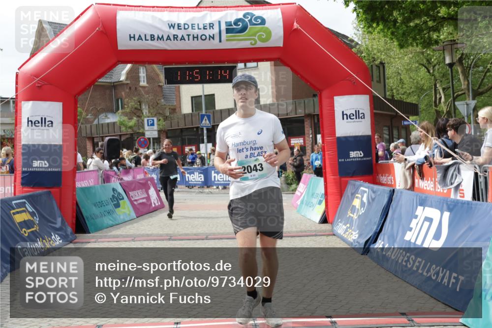 10.05.2026 - 8. Wedeler Halbmarathon Yannick Fuchs http://msf.ph/oto/9734029 10.05.2026 11:51:12 Ziel 249, 2043 meine-sportfotos.de