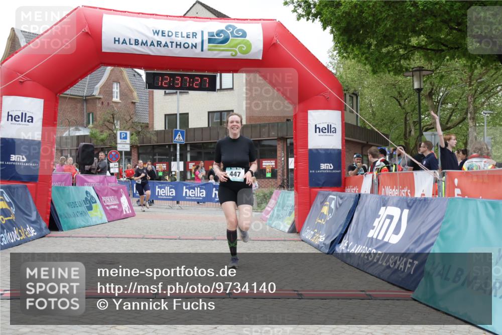 10.05.2026 - 8. Wedeler Halbmarathon Yannick Fuchs http://msf.ph/oto/9734140 10.05.2026 12:37:25 Ziel 104 meine-sportfotos.de