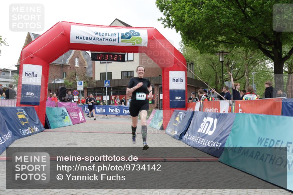 10.05.2026 - 8. Wedeler Halbmarathon Yannick Fuchs http://msf.ph/oto/9734142 10.05.2026 12:37:25 Ziel 104 meine-sportfotos.de