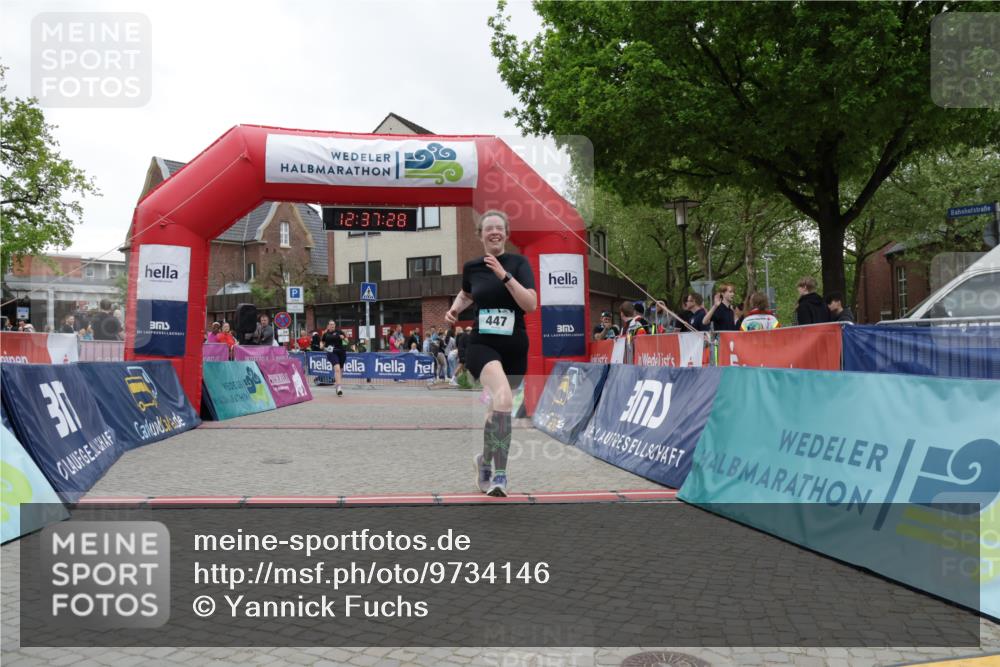 10.05.2026 - 8. Wedeler Halbmarathon Yannick Fuchs http://msf.ph/oto/9734146 10.05.2026 12:37:26 Ziel 104 meine-sportfotos.de