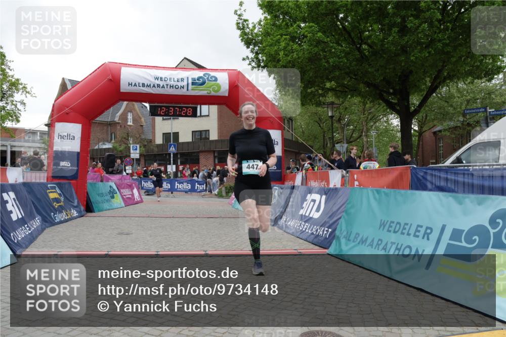 10.05.2026 - 8. Wedeler Halbmarathon Yannick Fuchs http://msf.ph/oto/9734148 10.05.2026 12:37:26 Ziel 104 meine-sportfotos.de