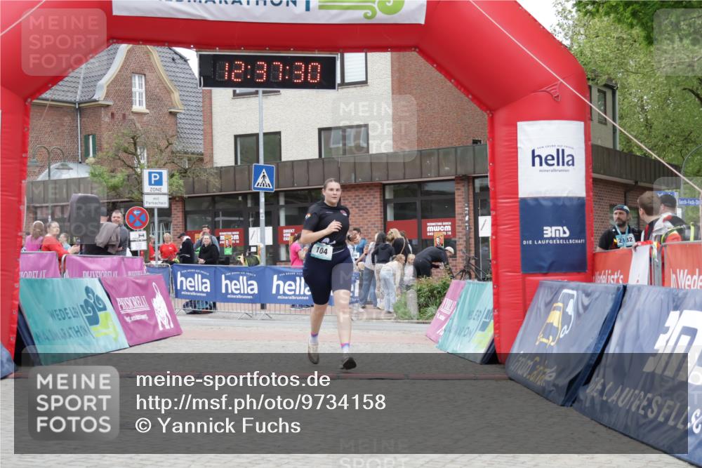 10.05.2026 - 8. Wedeler Halbmarathon Yannick Fuchs http://msf.ph/oto/9734158 10.05.2026 12:37:28 Ziel 104 meine-sportfotos.de