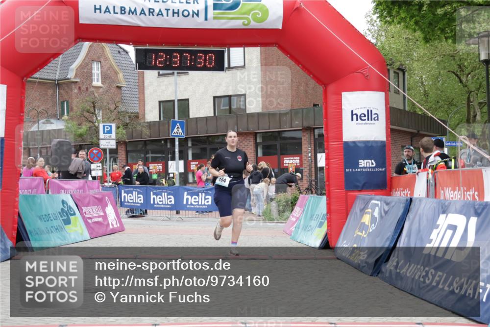 10.05.2026 - 8. Wedeler Halbmarathon Yannick Fuchs http://msf.ph/oto/9734160 10.05.2026 12:37:28 Ziel 104 meine-sportfotos.de