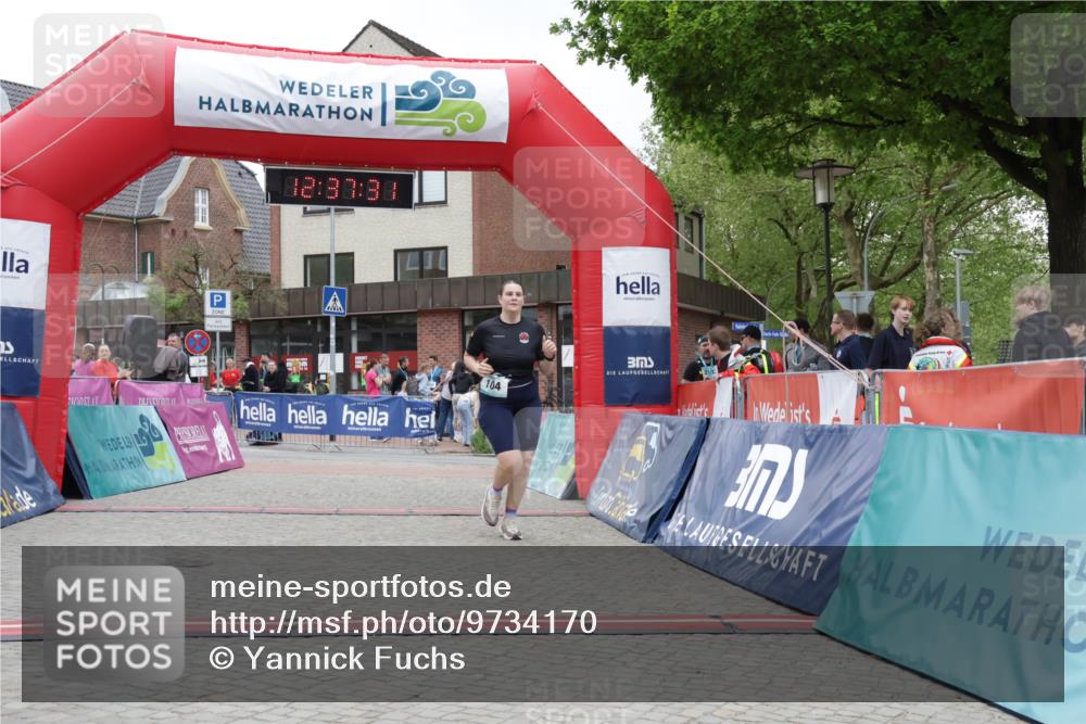 10.05.2026 - 8. Wedeler Halbmarathon Yannick Fuchs http://msf.ph/oto/9734170 10.05.2026 12:37:29 Ziel 104 meine-sportfotos.de