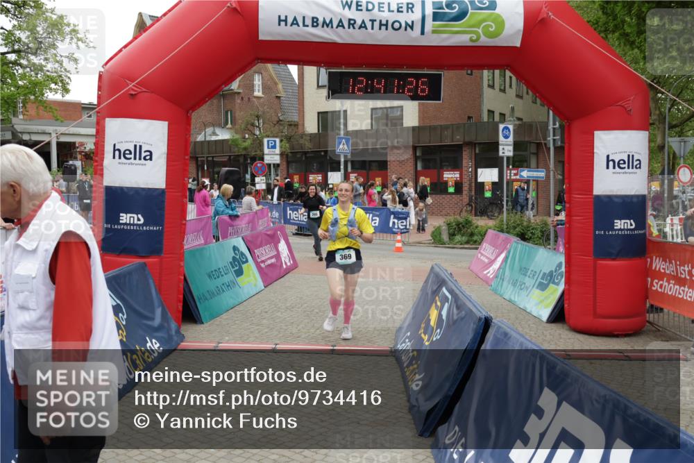 10.05.2026 - 8. Wedeler Halbmarathon Yannick Fuchs http://msf.ph/oto/9734416 10.05.2026 12:41:24 Ziel 205, 369 meine-sportfotos.de