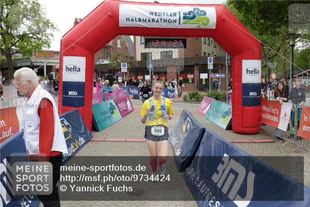 10.05.2026 - 8. Wedeler Halbmarathon Yannick Fuchs http://msf.ph/oto/9734424 10.05.2026 12:41:25 Ziel 205, 369 meine-sportfotos.de
