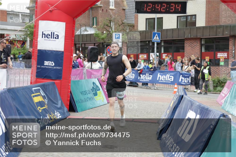 10.05.2026 - 8. Wedeler Halbmarathon Yannick Fuchs http://msf.ph/oto/9734475 10.05.2026 12:42:32 Ziel 983 meine-sportfotos.de