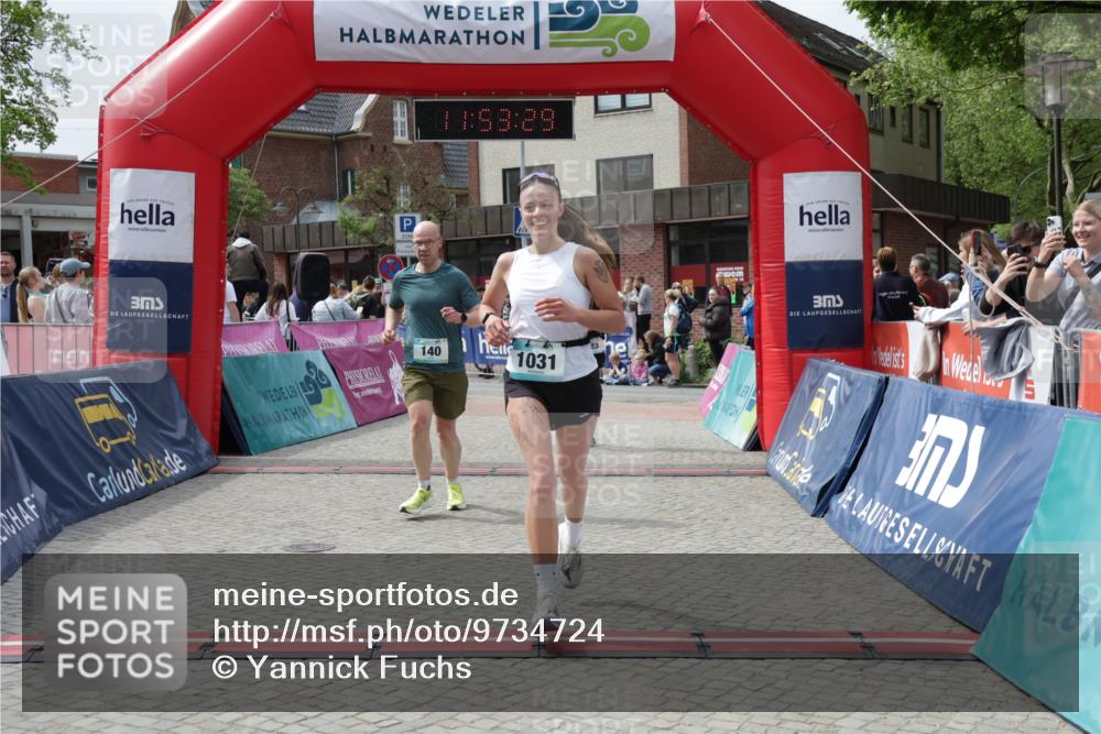 10.05.2026 - 8. Wedeler Halbmarathon Yannick Fuchs http://msf.ph/oto/9734724 10.05.2026 11:53:27 Ziel 23, 140, 1031, 2137 meine-sportfotos.de