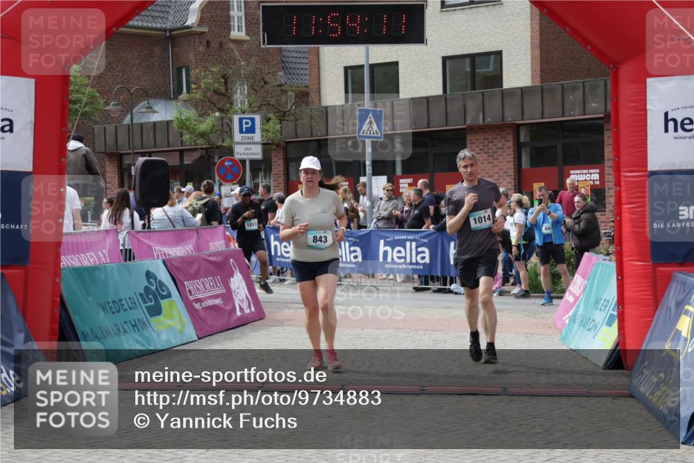 10.05.2026 - 8. Wedeler Halbmarathon Yannick Fuchs http://msf.ph/oto/9734883 10.05.2026 11:54:09 Ziel 843, 1014 meine-sportfotos.de