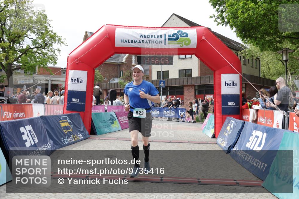 10.05.2026 - 8. Wedeler Halbmarathon Yannick Fuchs http://msf.ph/oto/9735416 10.05.2026 11:56:03 Ziel 523 meine-sportfotos.de