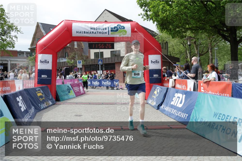 10.05.2026 - 8. Wedeler Halbmarathon Yannick Fuchs http://msf.ph/oto/9735476 10.05.2026 11:56:24 Ziel 848, 2174 meine-sportfotos.de