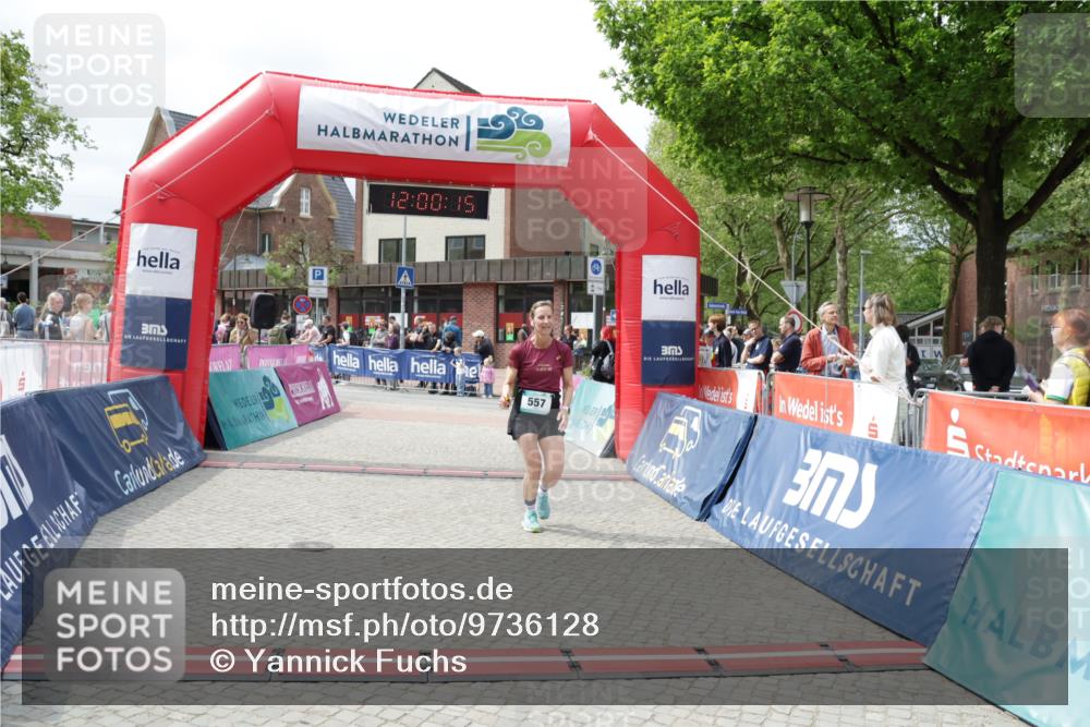 10.05.2026 - 8. Wedeler Halbmarathon Yannick Fuchs http://msf.ph/oto/9736128 10.05.2026 12:00:13 Ziel 557, 2021 meine-sportfotos.de