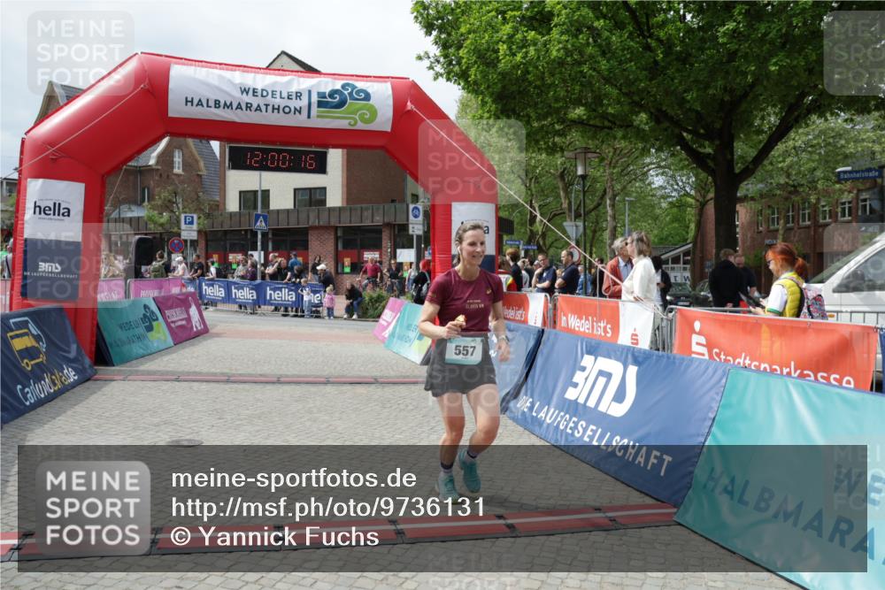 10.05.2026 - 8. Wedeler Halbmarathon Yannick Fuchs http://msf.ph/oto/9736131 10.05.2026 12:00:14 Ziel 557, 2021 meine-sportfotos.de