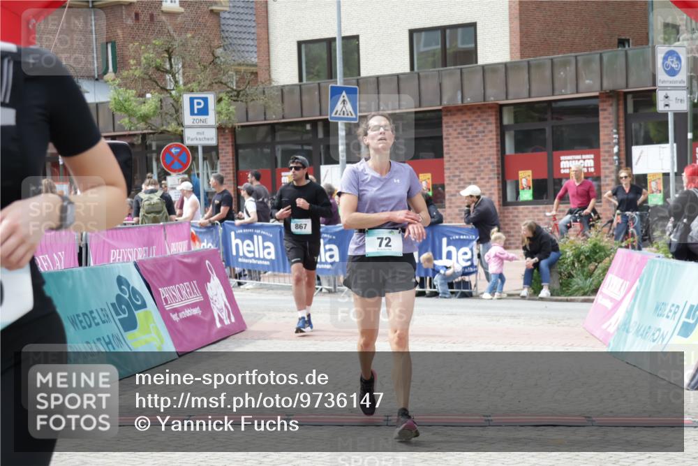 10.05.2026 - 8. Wedeler Halbmarathon Yannick Fuchs http://msf.ph/oto/9736147 10.05.2026 12:00:21 Ziel 72, 820 meine-sportfotos.de