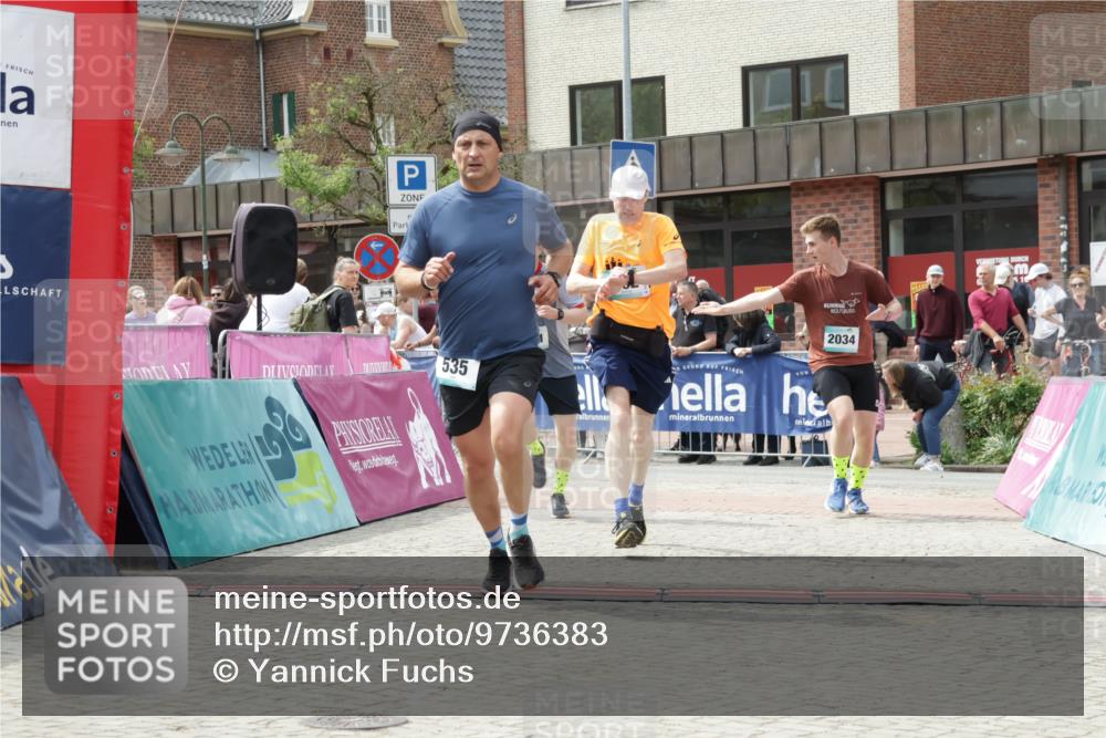 10.05.2026 - 8. Wedeler Halbmarathon Yannick Fuchs http://msf.ph/oto/9736383 10.05.2026 12:01:39 Ziel 462, 535, 2031, 2034 meine-sportfotos.de