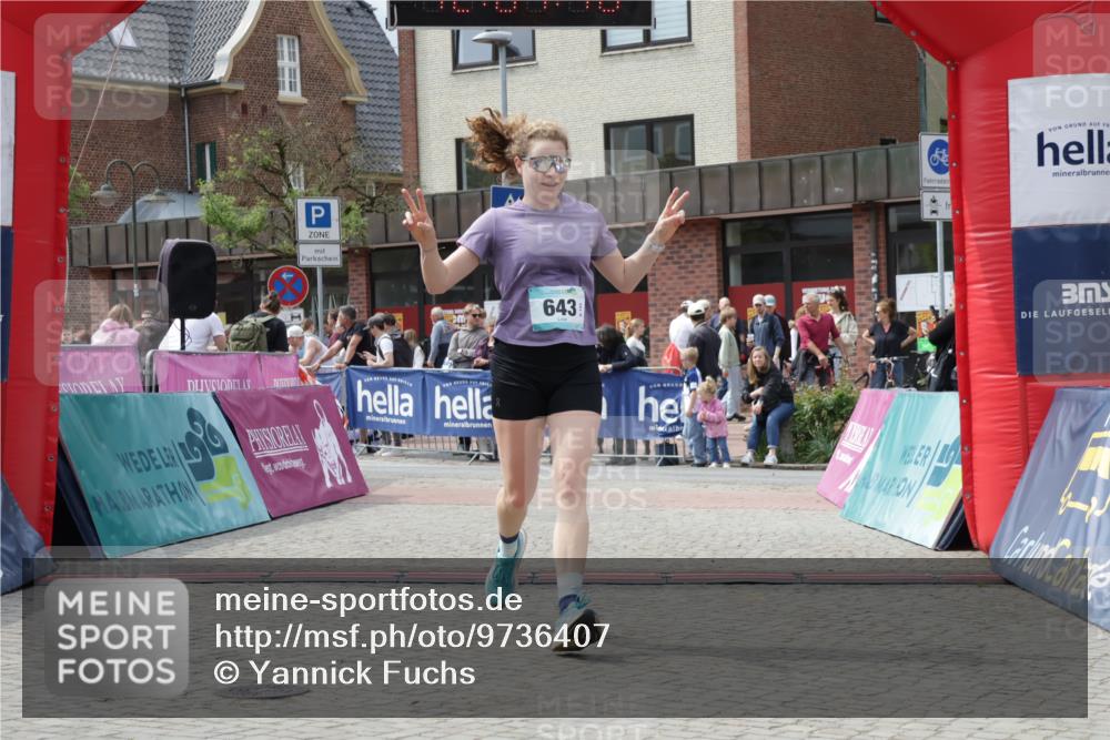 10.05.2026 - 8. Wedeler Halbmarathon Yannick Fuchs http://msf.ph/oto/9736407 10.05.2026 12:01:45 Ziel 462, 535, 643, 2031, 2034 meine-sportfotos.de