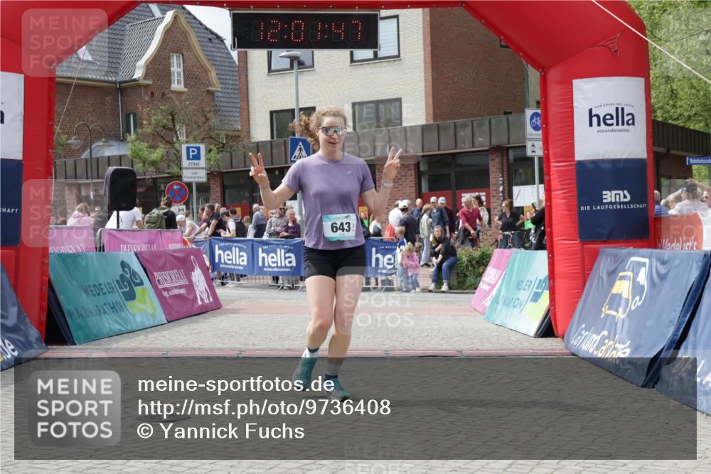 10.05.2026 - 8. Wedeler Halbmarathon Yannick Fuchs http://msf.ph/oto/9736408 10.05.2026 12:01:45 Ziel 462, 535, 643, 2031, 2034 meine-sportfotos.de
