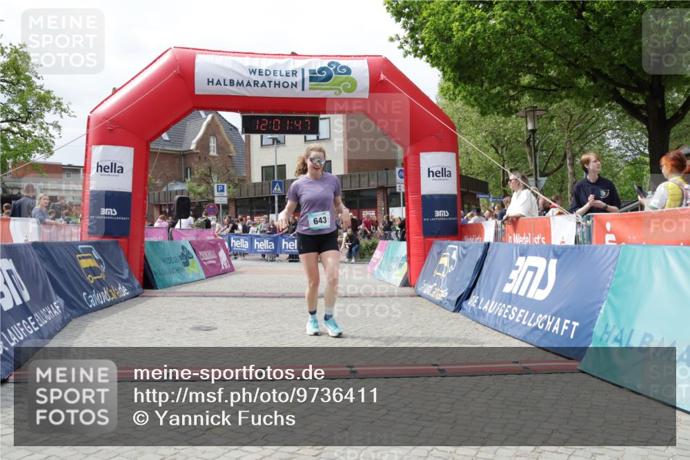 10.05.2026 - 8. Wedeler Halbmarathon Yannick Fuchs http://msf.ph/oto/9736411 10.05.2026 12:01:45 Ziel 462, 535, 643, 2031, 2034 meine-sportfotos.de