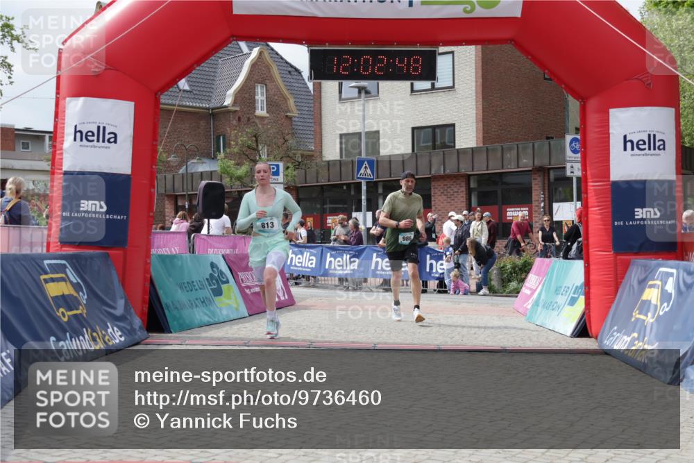 10.05.2026 - 8. Wedeler Halbmarathon Yannick Fuchs http://msf.ph/oto/9736460 10.05.2026 12:02:46 Ziel 813, 986 meine-sportfotos.de