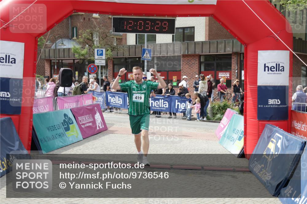10.05.2026 - 8. Wedeler Halbmarathon Yannick Fuchs http://msf.ph/oto/9736546 10.05.2026 12:03:27 Ziel 236, 419, 636 meine-sportfotos.de