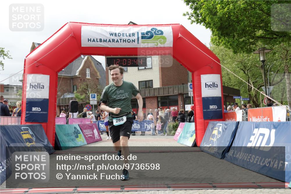 10.05.2026 - 8. Wedeler Halbmarathon Yannick Fuchs http://msf.ph/oto/9736598 10.05.2026 12:03:43 Ziel 269, 2203 meine-sportfotos.de