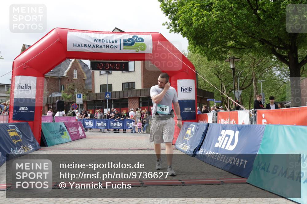 10.05.2026 - 8. Wedeler Halbmarathon Yannick Fuchs http://msf.ph/oto/9736627 10.05.2026 12:03:59 Ziel 387 meine-sportfotos.de