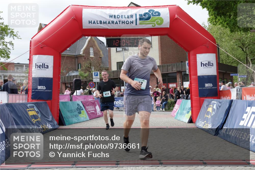 10.05.2026 - 8. Wedeler Halbmarathon Yannick Fuchs http://msf.ph/oto/9736661 10.05.2026 12:04:15 Ziel 47, 474, 522 meine-sportfotos.de