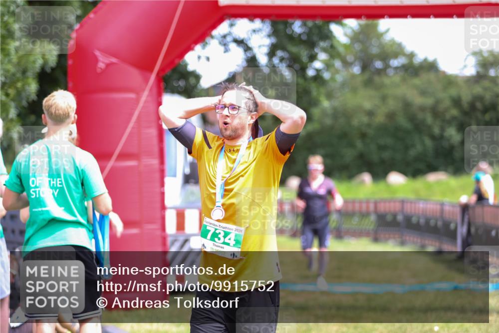 21.06.2026 - 29. Vierlanden-Triathlon Andreas Tolksdorf http://msf.ph/oto/9915752 21.06.2026 14:03:59 Ziel 1078 meine-sportfotos.de