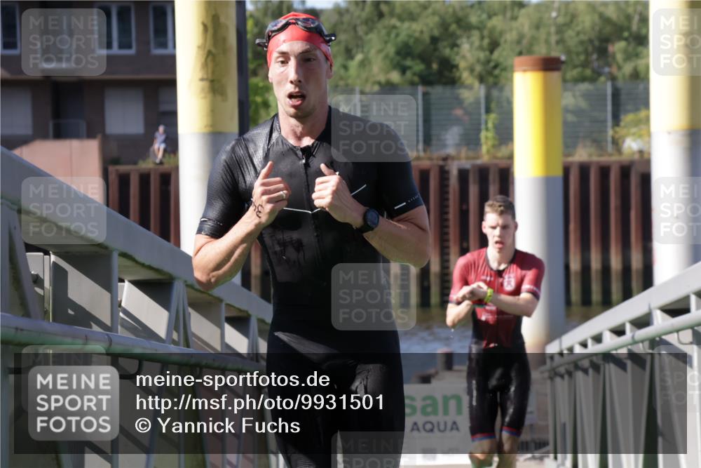 09.08.2026 - GEWOBA Citytriathlon Bremen Yannick Fuchs http://msf.ph/oto/9931501 09.08.2026 10:12:29 Schwimmen 287, 349 meine-sportfotos.de