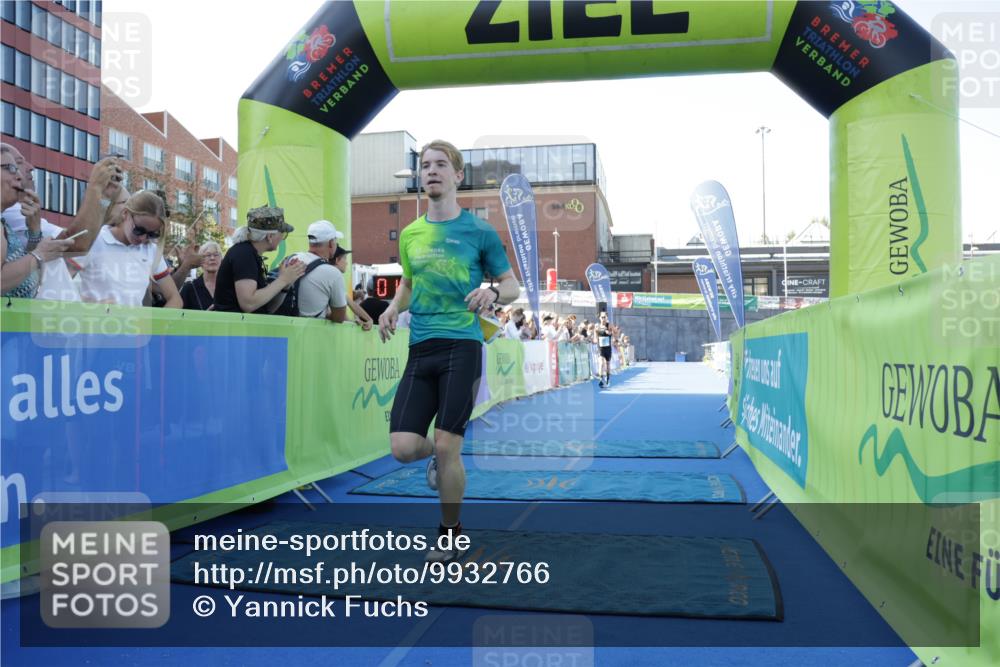 09.08.2026 - GEWOBA Citytriathlon Bremen Yannick Fuchs http://msf.ph/oto/9932766 09.08.2026 11:16:59 Ziel 125, 249, 296 meine-sportfotos.de