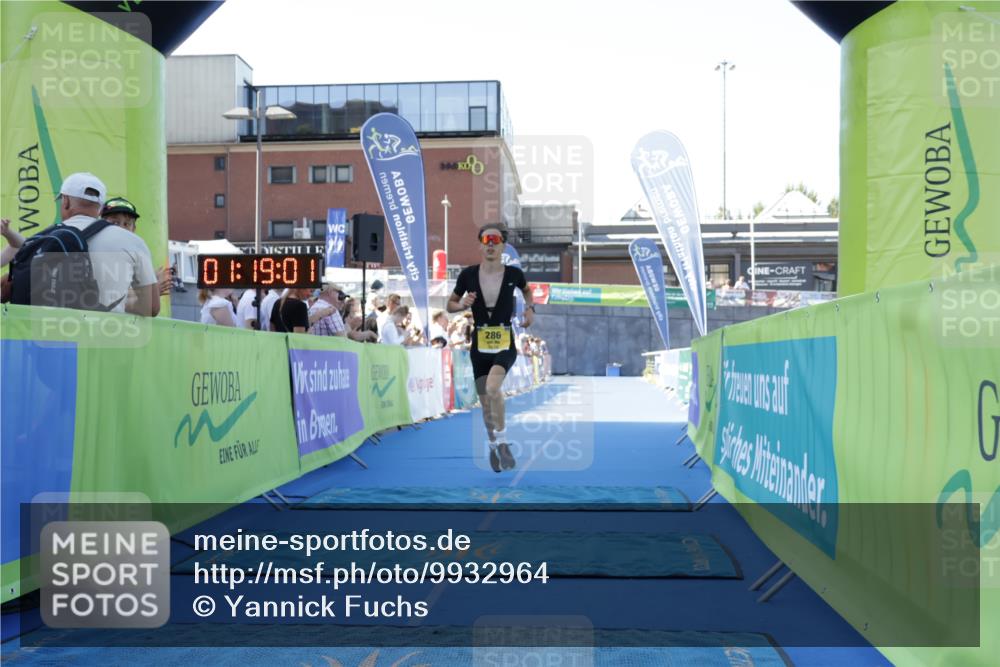 09.08.2026 - GEWOBA Citytriathlon Bremen Yannick Fuchs http://msf.ph/oto/9932964 09.08.2026 11:19:05 Ziel 286 meine-sportfotos.de