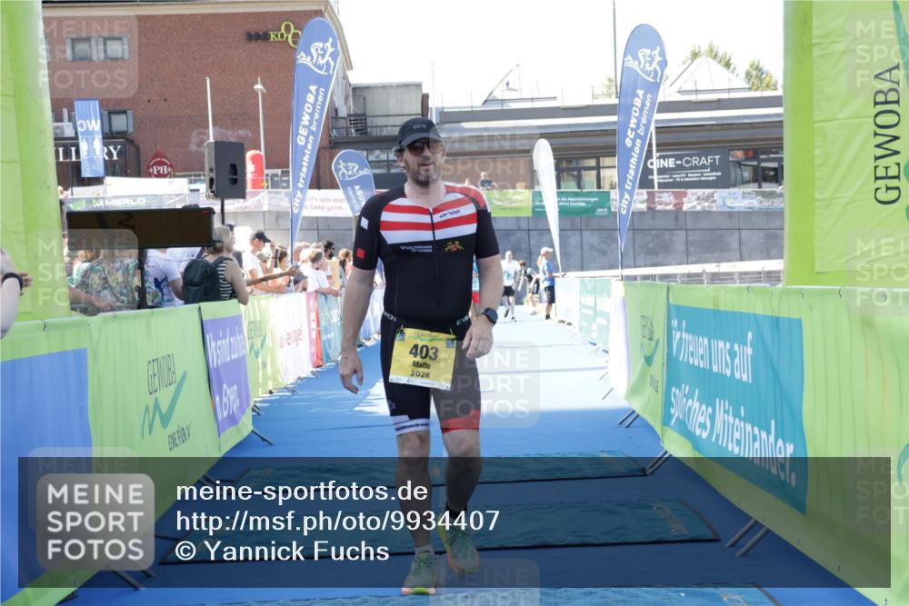 09.08.2026 - GEWOBA Citytriathlon Bremen Yannick Fuchs http://msf.ph/oto/9934407 09.08.2026 11:35:14 Ziel 187, 403 meine-sportfotos.de
