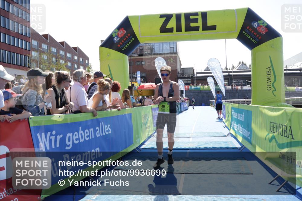 09.08.2026 - GEWOBA Citytriathlon Bremen Yannick Fuchs http://msf.ph/oto/9936690 09.08.2026 15:08:28 Ziel 46 meine-sportfotos.de
