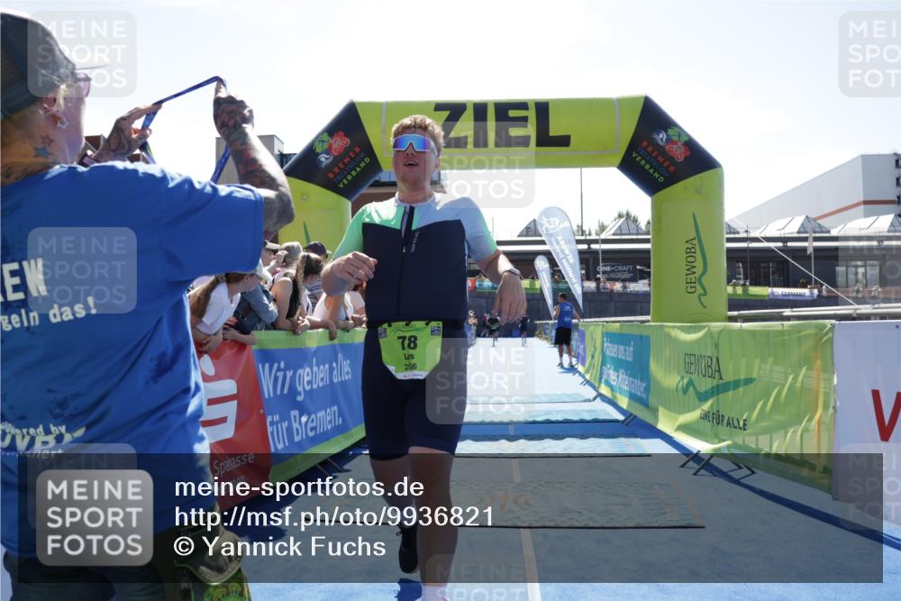09.08.2026 - GEWOBA Citytriathlon Bremen Yannick Fuchs http://msf.ph/oto/9936821 09.08.2026 15:10:05 Ziel 78 meine-sportfotos.de