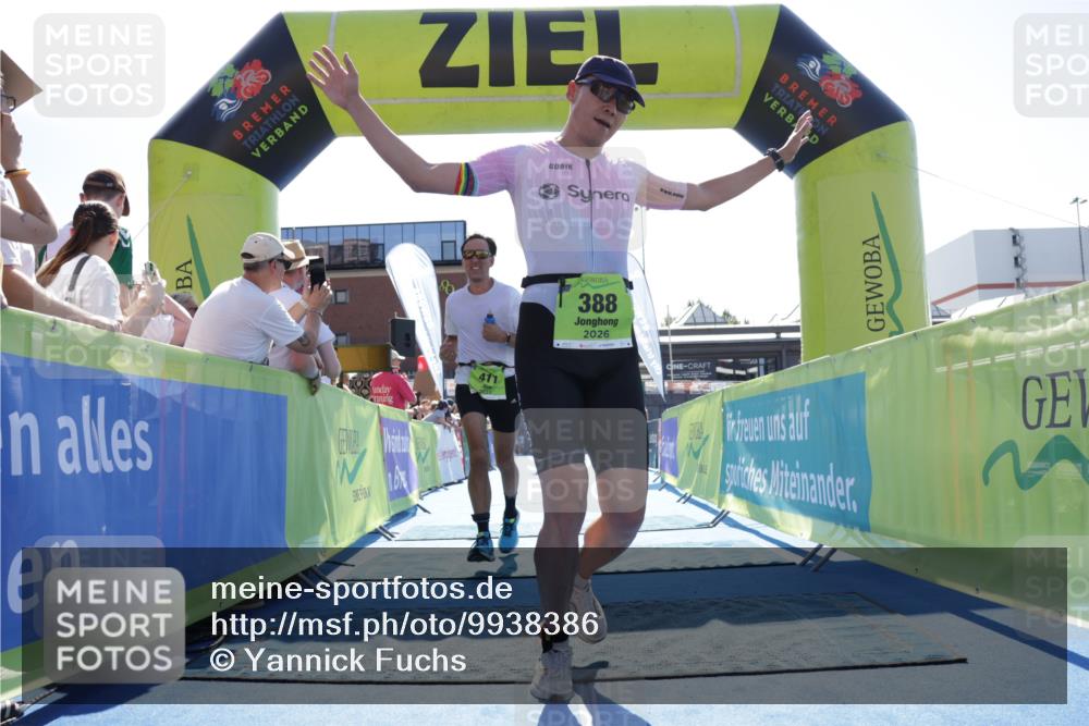 09.08.2026 - GEWOBA Citytriathlon Bremen Yannick Fuchs http://msf.ph/oto/9938386 09.08.2026 15:26:11 Ziel 6, 193, 388, 411, 508, 520 meine-sportfotos.de