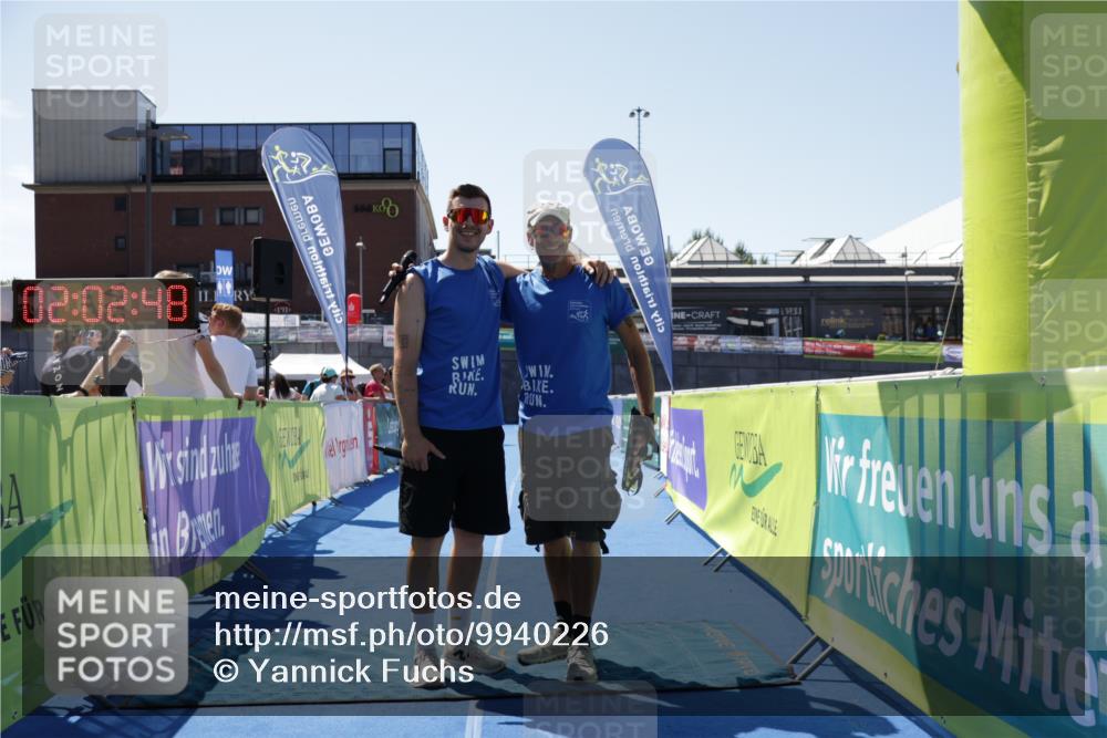 09.08.2026 - GEWOBA Citytriathlon Bremen Yannick Fuchs http://msf.ph/oto/9940226 09.08.2026 13:29:10 Ziel  meine-sportfotos.de