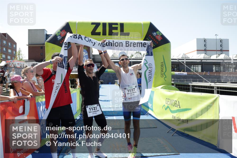 09.08.2026 - GEWOBA Citytriathlon Bremen Yannick Fuchs http://msf.ph/oto/9940401 09.08.2026 13:39:38 Ziel  meine-sportfotos.de